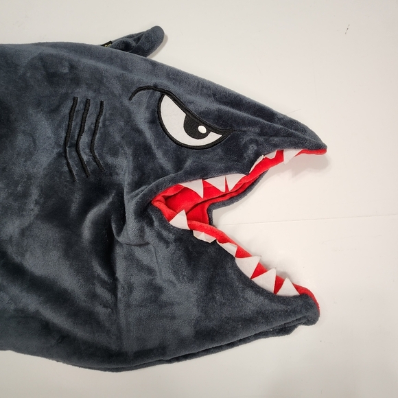 Shark Blanket Hoodie Wearable Kids Blankie Super Soft Cozy Soothing - Picture 2 of 6